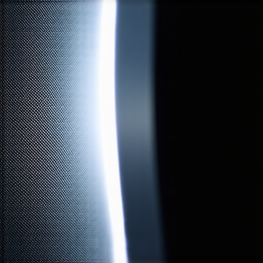 Close-up of a textured projection screen surface showing light diffusion micro-patterns