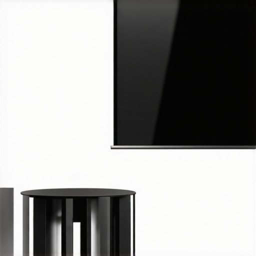 Close-up of an advanced ALR projection screen reflecting ambient light in a bright living room.