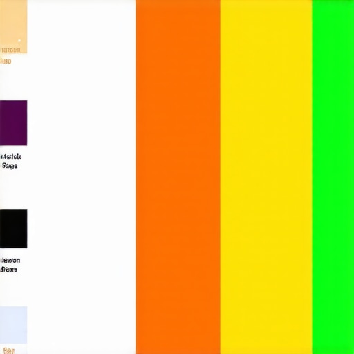 Infographic showing various projection screen materials, gain levels, and their performance in bright rooms